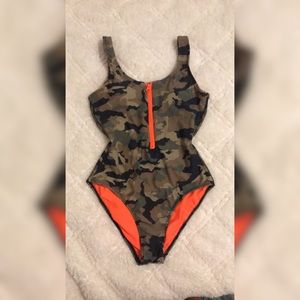 Camo one piece swimsuit